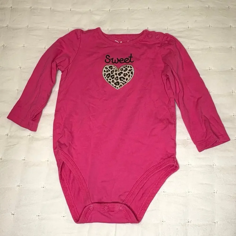 Baby Girl 18M Long Sleeve Bodysuit Bundle - 4 pieces